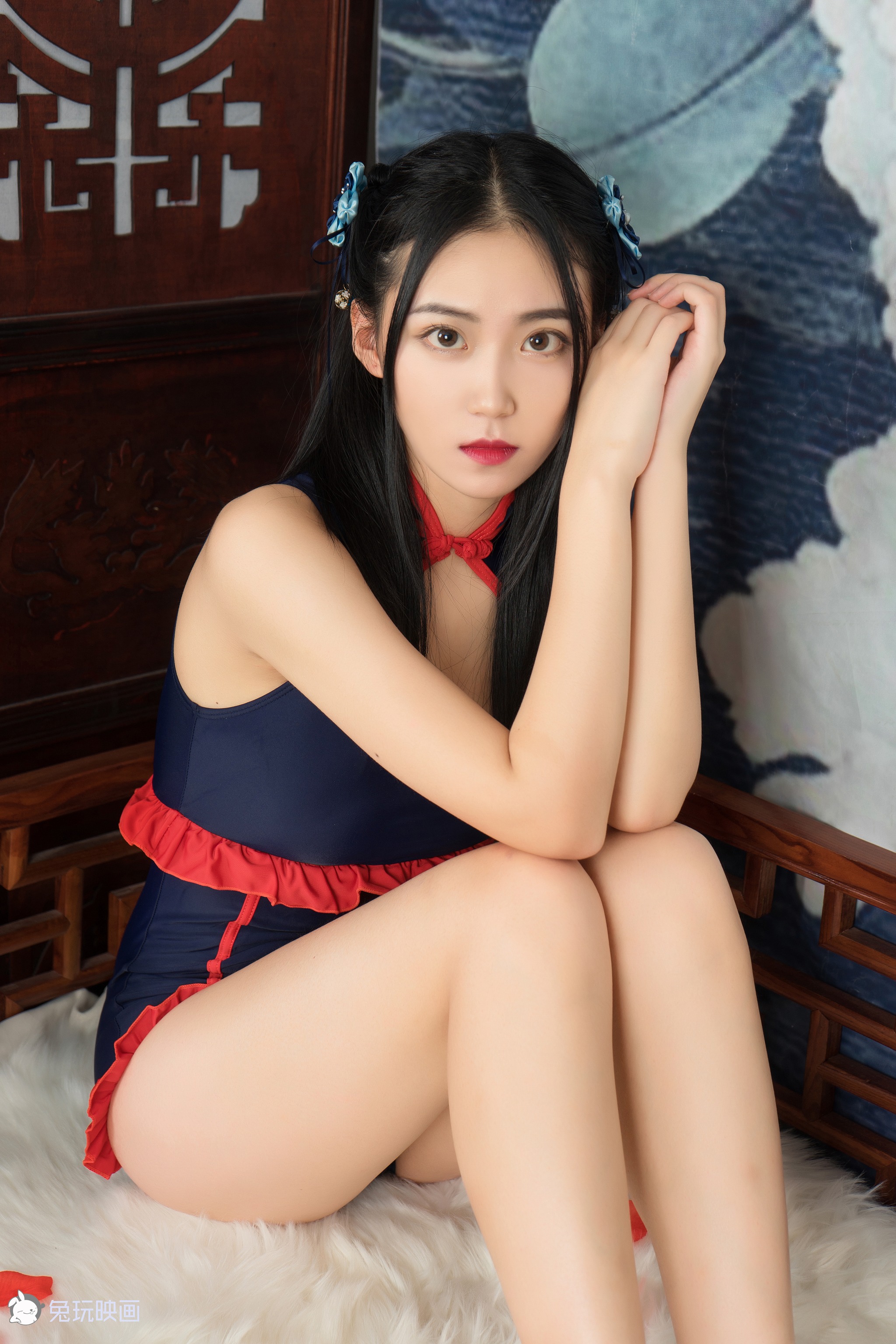 兔玩印画 - NO.025 [兔玩印画] 红蓝少女的果腿-XikXak